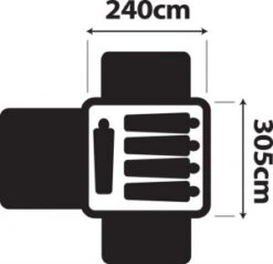 OZtrail Canvas Cabin Tent 10 X 8 -OZtrail Shop 10x8 floor planicon 3 48125.1297240245.1280.1280