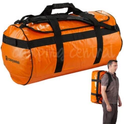 CARIBEE 90L KOKODA WATERPROOF GEAR WET BAG DRY (HI VIS ORANGE) HIGH VISIBILITY