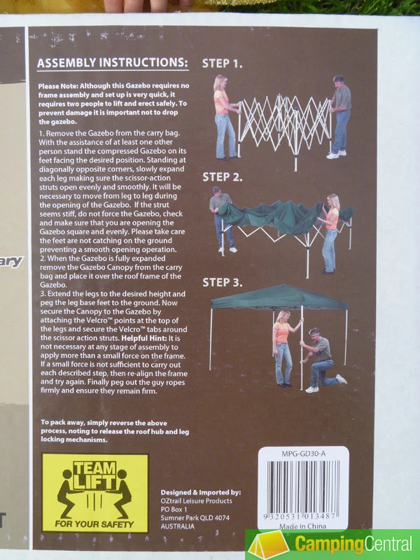 OZTRAIL RED FIESTA 3x3m DELUXE GAZEBO + WALL Marquee Stall Stand *BRNEW* MARKET 7 OZTRAIL RED FIESTA 3x3m DELUXE GAZEBO + WALL Marquee Stall Stand *BRNEW* MARKET - Image 5