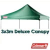 (SALES PROMOTION) COLEMAN DELUXE 3x3 GREEN GAZEBO CANOPY ROOF REPLACEMENT COVER TOP FITS 3M OZTRAIL
