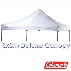 SALES PROMOTION - COLEMAN DELUXE 3x3 WHITE GAZEBO CANOPY ROOF REPLACEMENT COVER TOP FITS 3M OZTRAIL