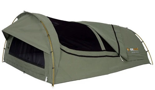 OZtrail Mitchell Double Canvas Swag With Alloy Poles 3 OZtrail Mitchell Double Canvas Swag With Alloy Poles