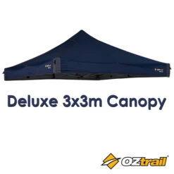 OZTRAIL BLUE 3 X 3M CANOPY FOR DELUXE GAZEBO REPLACEMENT TOP