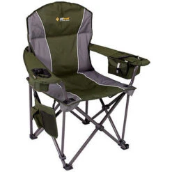 OZtrail Titan 200KG RATING Folding Portable Camping Picnic Arm Chair