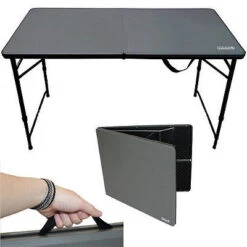 COLEMAN 4ft FOLD IN HALF TABLE PICNIC CAMPING CAMP 1377562