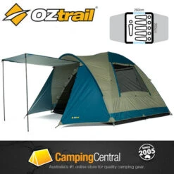 OZtrail Tasman 6V Dome Family 6 Person Man Tent