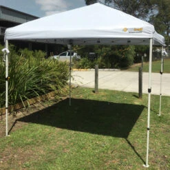 OZtrail (WHITE) Compact Gazebo 2.4x2.4m Marquee Awning Market Stall -OZtrail Shop whcom4 58294.1487141747.1280.1280
